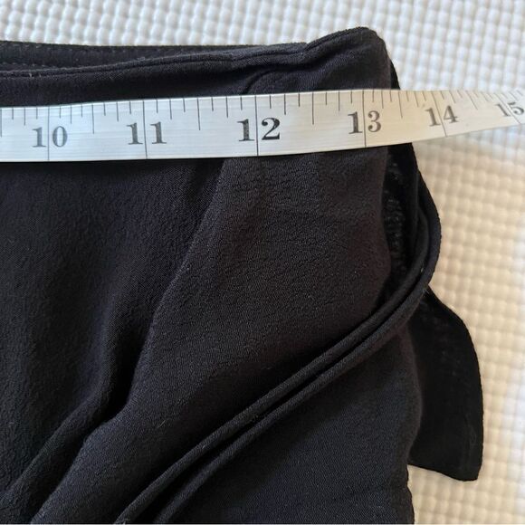 Gianni Bini Women's black tiered miniskirt Layer free-flowing ties-xs/small NWT - Picture 9 of 15